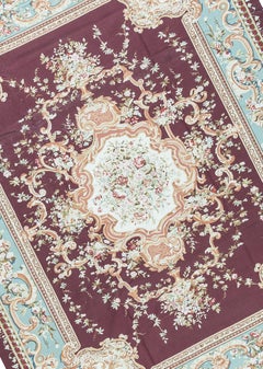 17th Century Traditional French Aubusson Style Flat-Weave Rug