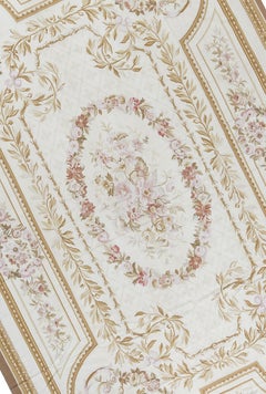 17th Century Traditional French Aubusson Style Flat-Weave Rug