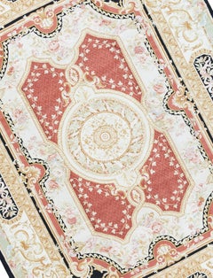 17th Century Traditional French Aubusson Style Flat-Weave Rug