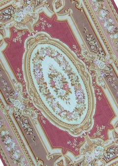 17th Century Traditional French Aubusson Style Flat-Weave Rug
