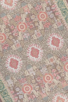 17th Century Traditional French Aubusson Style Flat-Weave Rug