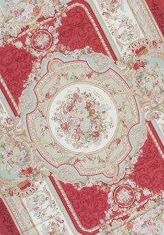 17th Century Traditional French Aubusson Style Flat-Weave Rug