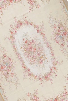 17th Century Traditional French Aubusson Style Flat-Weave Rug