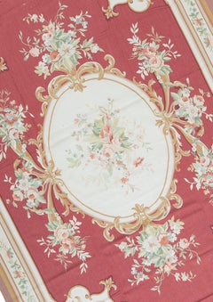 17th Century Traditional French Aubusson Style Flat-Weave Rug