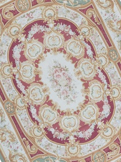 17th Century Traditional French Aubusson Style Flat-Weave Rug