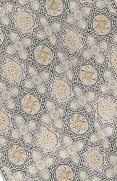 17th Century Traditional French Aubusson Style Flat-Weave Rug