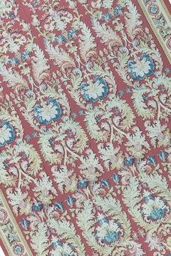 17th Century Traditional French Aubusson Style Flat-Weave Rug