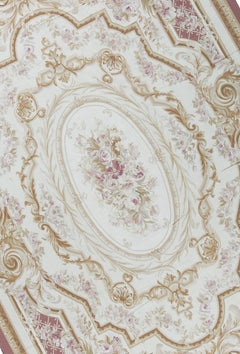 17th Century Traditional French Aubusson Style Flat-Weave Rug