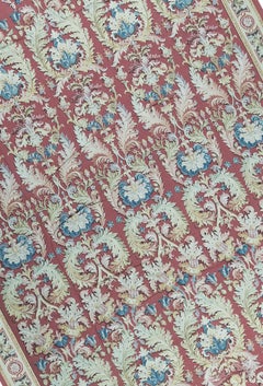 17th Century Traditional French Aubusson Style Flat-Weave Rug