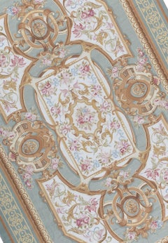 17th Century Traditional French Aubusson Style Flat-Weave Rug