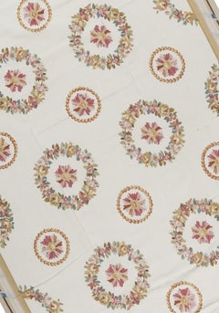 17th Century Traditional French Aubusson Style Flat-Weave Rug