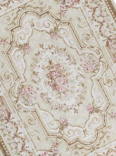 17th Century Traditional French Aubusson Style Flat-Weave Rug