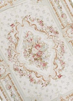 17th Century Traditional French Aubusson Style Flat-Weave Rug