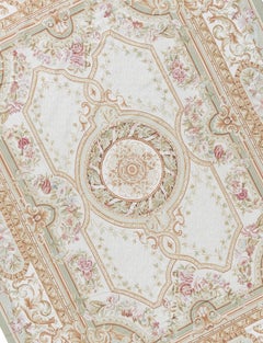 Traditioneller französischer Flachgewebe-Teppich im Aubusson-Stil aus dem 17. Jahrhundert