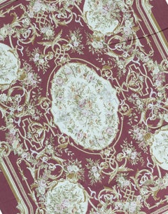 17th Century Traditional French Aubusson Style Flat Weave Rug