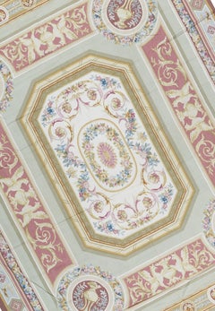 17th Century Traditional French Aubusson Style Flat-Weave Rug