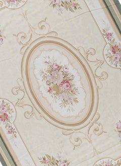 17th Century Traditional French Aubusson Style Flat-Weave Rug