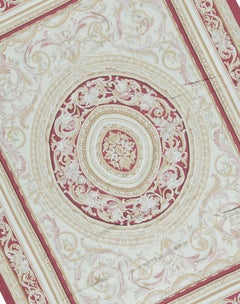 17th Century Traditional French Aubusson Style Flat-Weave Rug