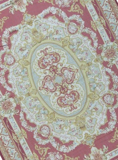 Traditioneller französischer Flachgewebe-Teppich im Aubusson-Stil aus dem 17. Jahrhundert