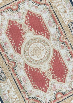 17th Century Traditional French Aubusson Style Flat-Weave Rug