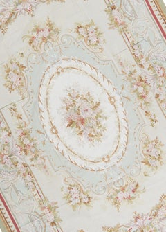 17th Century Traditional French Aubusson Style Flat-Weave Rug