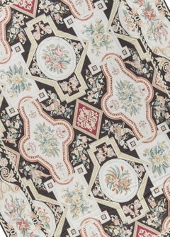 17th Century Traditional French Aubusson Style Flat Weave Rug