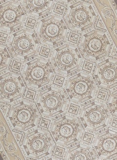 17th Century Traditional French Aubusson Style Flat Weave Rug