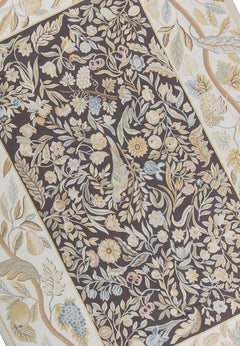 17th Century Traditional French Aubusson Style Flat-Weave Rug