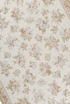 17th Century Traditional French Aubusson Style Flat-Weave Rug