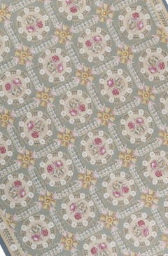 17th Century Traditional French Aubusson Style Flat-Weave Rug