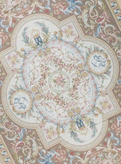 17th Century Traditional French Aubusson Style Flat-Weave Rug