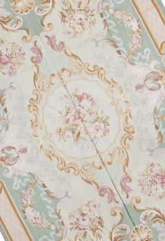 17th Century Traditional French Aubusson Style Flat-Weave Rug