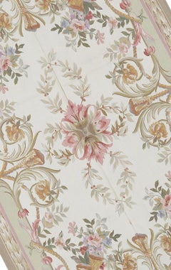 17th Century Traditional French Aubusson Style Flat-Weave Rug