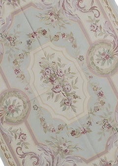 17th Century Traditional French Aubusson Style Flat-Weave Rug