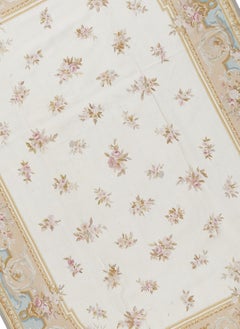 17th Century Traditional French Aubusson Style Flat-Weave Rug