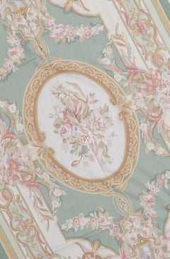 17th Century Traditional French Aubusson Style Flat-Weave Rug
