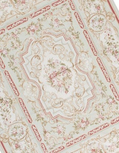 17th Century Traditional French Aubusson Style Flat-Weave Rug