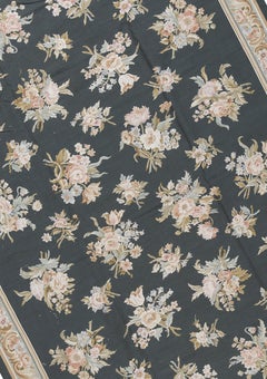 17th Century Traditional French Aubusson Style Flat-Weave Rug
