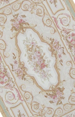 17th Century Traditional French Aubusson Style Flat-Weave Rug