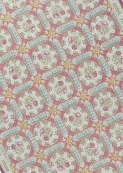 17th Century Traditional French Aubusson Style Flat-Weave Rug