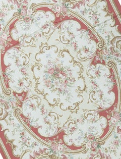 17th Century Traditional French Aubusson Style Flat-Weave Rug