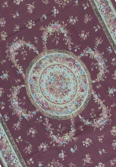 17th Century Traditional French Aubusson Style Flat-Weave Rug