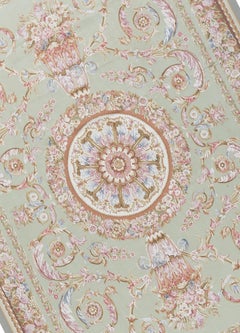 17th Century Traditional French Aubusson Style Flat-Weave Rug