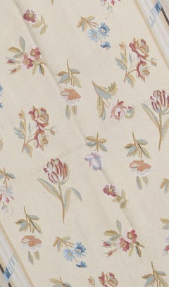 17th Century Traditional French Aubusson Style Flat-Weave Rug