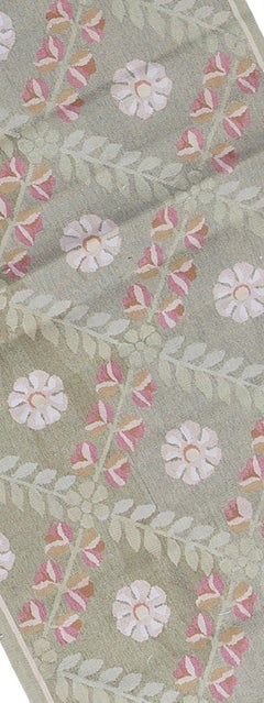 17th Century Traditional French Aubusson Style Flat-Weave Rug