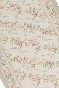17th Century Traditional French Aubusson Style Flat-Weave Rug
