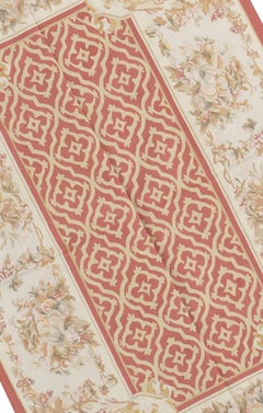 17th Century Traditional French Aubusson Style Flat-Weave Rug