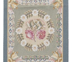 17th Century Traditional French Aubusson Style Flat-Weave Rug