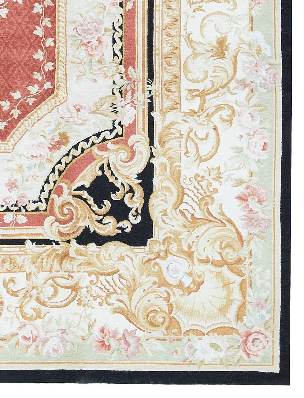 Chinese 17th Century Traditional French Aubusson Style Flat-Weave Rug For Sale