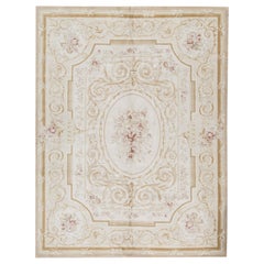 17th Century Traditional French Aubusson Style Flat-Weave Rug